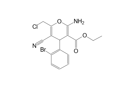 ethyl 2-amino-4-(2-bromophenyl)-6-(chloromethyl)-5-cyano-4H-pyran-3-carboxylate