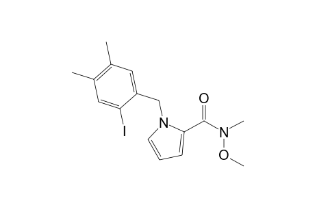 1-(2-Iodo-4,5-dimethylbenzyl)pyrrole-2-carboxylic acid methoxy methyl amide
