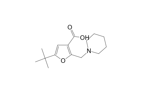 5-tert-Butyl-2-(1-piperidin-1-iumylmethyl)-3-furancarboxylate