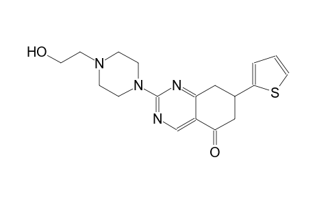 2-[4-(2-hydroxyethyl)-1-piperazinyl]-7-(2-thienyl)-7,8-dihydro-5(6H)-quinazolinone