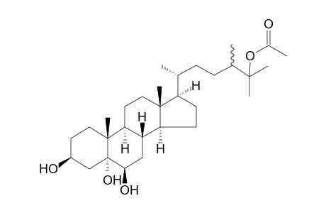 24-Methylcholestane-3.beta.,5.alpha.,6.beta.,25-tetraol-25-monoacetate