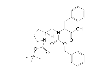(S)-N-{[1'-(t-Butoxycarbonyl)-2'-pyrrolidinyl] - methyl-L-(benzyloxycarbonyl)phenylalanine