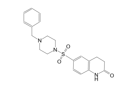 6-[(4-benzyl-1-piperazinyl)sulfonyl]-3,4-dihydro-2(1H)-quinolinone
