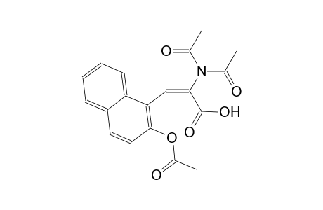 (2E)-3-[2-(acetyloxy)-1-naphthyl]-2-(diacetylamino)-2-propenoic acid