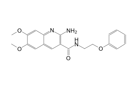 3-quinolinecarboxamide, 2-amino-6,7-dimethoxy-N-(2-phenoxyethyl)-