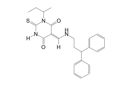 (5Z)-1-sec-butyl-5-{[(3,3-diphenylpropyl)amino]methylene}-2-thioxodihydro-4,6(1H,5H)-pyrimidinedione