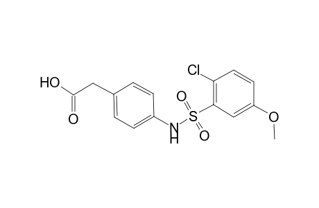 (4-{[(2-chloro-5-methoxyphenyl)sulfonyl]amino}phenyl)acetic acid