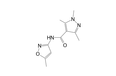 1,3,5-trimethyl-N-(5-methyl-3-isoxazolyl)-1H-pyrazole-4-carboxamide