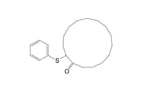 Cyclopentadecanone, 2-(phenylthio)-, (.+-.)-