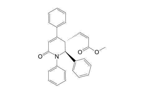 (Z)-methyl 3-[(2S*,3S*)-2,3-dihydro-6-oxo-1,2,4-triphenylpyrid-3-yl]propenoate