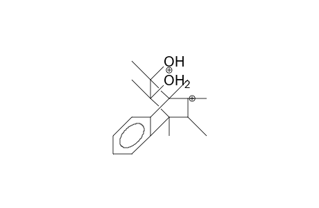 2,3-Benzo-1,4,5,6-endo-7-syn, 8-syn-hexamethyl-7-anti,8-anti-dihydroxy-bicyclo(2.2.2)oct-2-ene-5,8-diyl dication