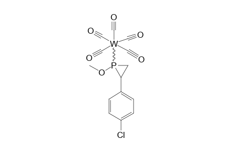 (1-METHOXY-2-(PARA-CHLOROPHENYL)-PHOSPHIRANE)-PENTACARBONYLTUNGSTEN