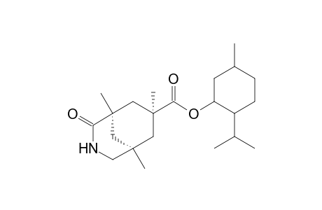 (1R,5S,7S)-1,5,7-Trimethyl-2-oxo-3-azabicyclo[3.3,1]nonan-7-carboxylic acid menthyl ester