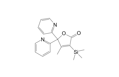 4-Methyl-3-(trimethylsilyl)-5,5-bis(2'-pyridinyl)-2,5-dihydro-2(5H)-furanone