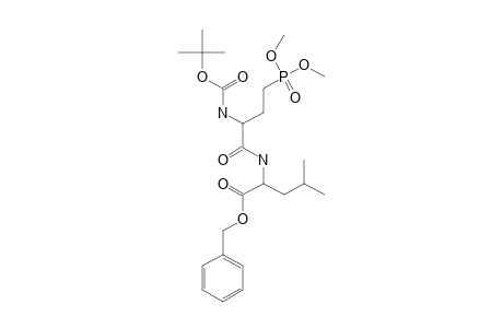 BOC-ABU(PO3ME2)-LEU-O-BZL;2-(TERT.-BUTYLOXYCARBONYLAMINO)-4-(DIMETHYLPHOSPHONO)-BUTANOYLLEUCINE-BENZYLESTER