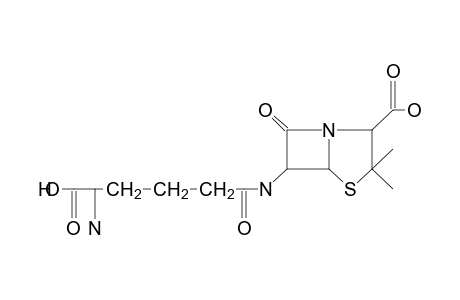 D-6-(5-AMINO-5-CARBOXYVALERAMIDO)-3,3-DIMETHYL-7-OXO-4-THIA-1-AZABICYCLO[3.2.0]HEPTANE-2-CARBOXYLIC ACID