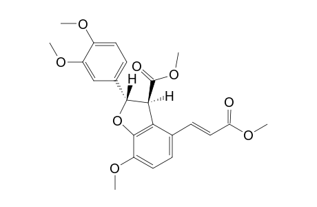 (2S,3S)-2-(3,4-dimethoxyphenyl)-4-[(E)-3-keto-3-methoxy-prop-1-enyl]-7-methoxy-coumaran-3-carboxylic acid methyl ester