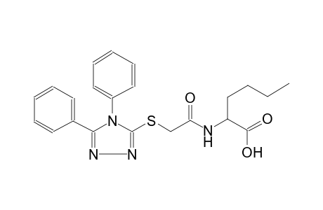 N-{[(4,5-diphenyl-4H-1,2,4-triazol-3-yl)sulfanyl]acetyl}norleucine