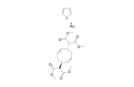 [1,2,3,4,5-eta-6,8-exo,exo-Bis{bis(methoxycarbonyl)methyl}-cyclooctadienyl](eta-5-cyclopentadienyl)ruthenium