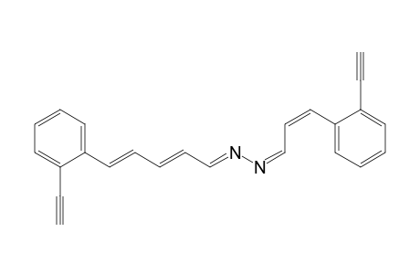 2,4-Pentadienal, 5-(2-ethynylphenyl)-, [3-(2-ethynylphenyl)-2-propenylidene]hydrazone, (?,?,E,E,E)-