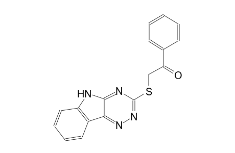1-phenyl-2-(5H-[1,2,4]triazino[5,6-b]indol-3-ylsulfanyl)ethanone