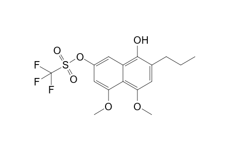 4,5-Dimethoxy-2-n-propyl-7-trifluoromethylsulfonyloxynaphthalene-1-ol