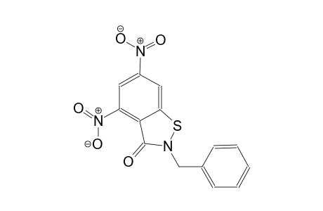 1,2-benzisothiazol-3(2H)-one, 4,6-dinitro-2-(phenylmethyl)-