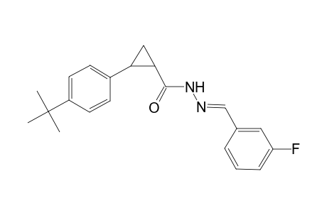 Cyclopropanecarbohydrazide, N2-(3-fluorobenzylidene)-2-(4-tert-butylphenyl)-