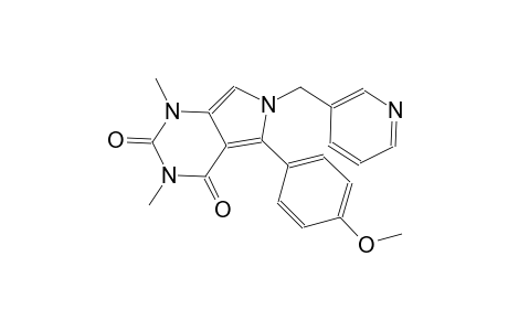 5-(4-methoxyphenyl)-1,3-dimethyl-6-(3-pyridinylmethyl)-1H-pyrrolo[3,4-d]pyrimidine-2,4(3H,6H)-dione