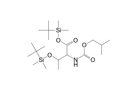 (t-butyl)dimethylsilyl N-isobutyloxycarbonyl-O-[(t-butyl)dimethylsilyl]-2-amino-3-hydroxybutanoate
