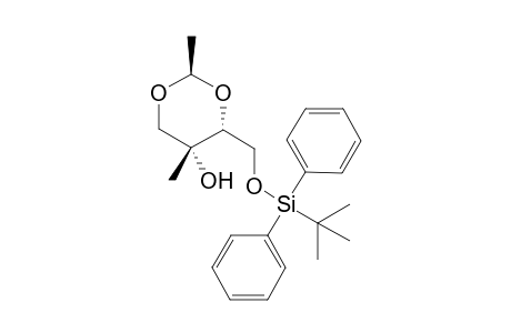 (2R,4R,5R)-2,5-Dimethyl-4-(tert-butyldiphenylsilyloxymethyl)-1,3-dioxan-5-ol
