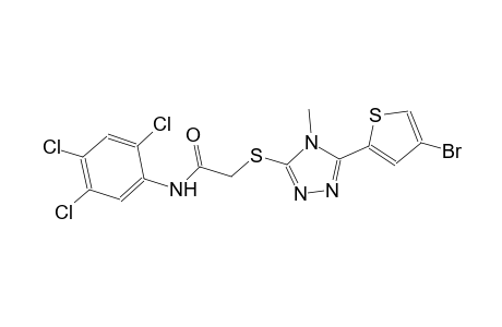 2-{[5-(4-bromo-2-thienyl)-4-methyl-4H-1,2,4-triazol-3-yl]sulfanyl}-N-(2,4,5-trichlorophenyl)acetamide