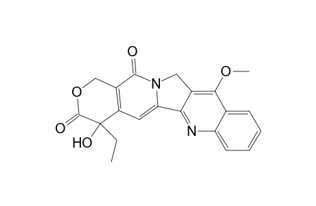 1H-Pyrano(3',4':6,7)indolizino(1,2-b)quinoline-3,14(4H,12H)-dione-, 4-ethyl-4-hydroxy-10-methoxy-, (S)-