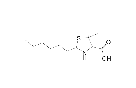 2-Hexyl-5,5-dimethyl-1,3-thiazolidine-4-carboxylic acid