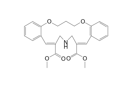 Dimethyl 8,9,18,19-tetrahydro-7H,217H-dibenzo[f,o][14.20,8]dioxazacyclohexadecine-6,10-dicarboxylate