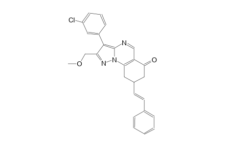 pyrazolo[1,5-a]quinazolin-6(7H)-one, 3-(3-chlorophenyl)-8,9-dihydro-2-(methoxymethyl)-8-[(E)-2-phenylethenyl]-