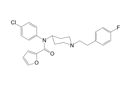 N-(4-Chlorophenyl)-N-(1-[2-(4-fluorophenyl)ethyl]piperidin-4-yl)furan-2-carboxamide