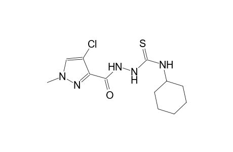 2-[(4-chloro-1-methyl-1H-pyrazol-3-yl)carbonyl]-N-cyclohexylhydrazinecarbothioamide