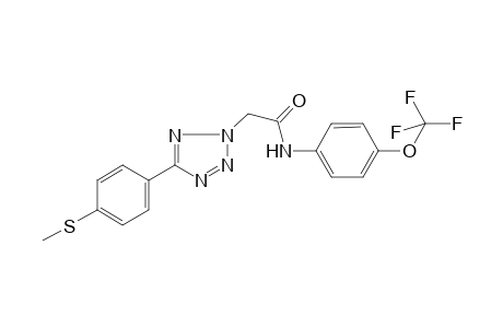 2-[5-(4-methylsulfanylphenyl)-1,2,3,4-tetrazol-2-yl]-N-[4-(trifluoromethyloxy)phenyl]ethanamide