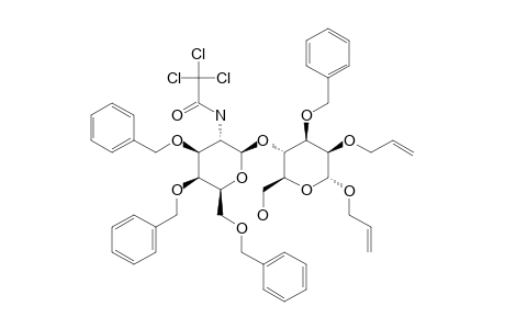 #18;ALLYL-(3,4,6-TRI-O-BENZYL-2-DEOXY-2-TRICHLOROACETAMIDO-BETA-D-GALACTOPYRANOSYL)-(1->4)-2-O-ALLYL-3-O-BENZYL-6-O-(4-METHOXYBENZYL)-ALPHA-D-MANNOPYRANOSIDE