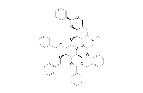 METHYL-2-O-ACETYL-4,6-O-BENZYLIDENE-3-O-(2,3,4,6-TETRA-O-BENZYL-ALPHA-D-GLUCOPYRANOSYL)-BETA-D-GALACTOPYRANOSIDE