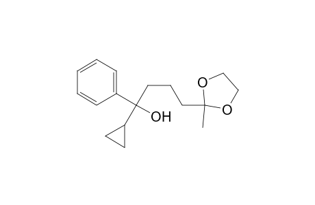 2-(4-Cyclopropyl-4-hydroxy-4-phenylbutyl)-2-methyl-1,3-dioxolane