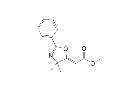 (Z)-4,4-Dimethyl-2-phenyl-4H-oxazol-5-ylideneacetic acid methyl ester