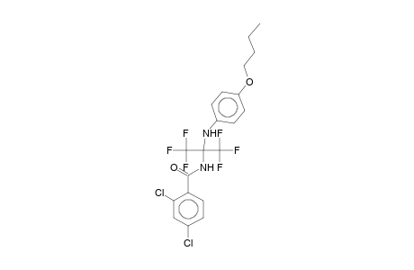 N-[1-(4-Butoxyanilino)-2,2,2-trifluoro-1-(trifluoromethyl)ethyl]-2,4-dichlorobenzamide