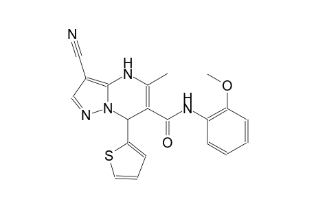 pyrazolo[1,5-a]pyrimidine-6-carboxamide, 3-cyano-4,7-dihydro-N-(2-methoxyphenyl)-5-methyl-7-(2-thienyl)-