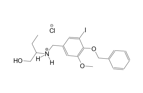 N-[4-(benzyloxy)-3-iodo-5-methoxybenzyl]-1-hydroxy-2-butanaminium chloride