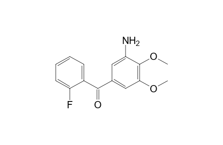 (3-amino-4,5-dimethoxy-phenyl)-(2-fluorophenyl)methanone