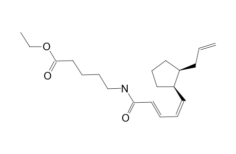 ETHYL-5-[[(2E,4Z)-5-(2-ALLYLCYCLOPENTYL)-PENTA-2,4-DIENOYL]-AMINO]-PENTANOATE