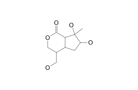 LONGIFLORONE;7,8-DIHYDROXY-4-HYDROXYMETHYL-8-METHYL-PERHYDROCYCLOPENTA-[C]-PYRAN-1-ONE