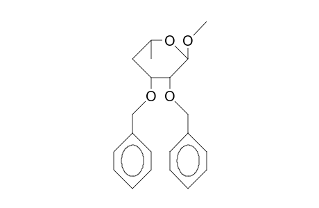 Methyl 2,3-di-O-benzyl-4,6-dideoxy.alpha.-L-lyxo-hexopyranoside